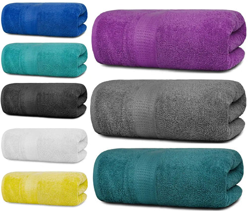 Super Jumbo Beach Pool Bath Sheet Towels 100 x 150 cm-800 GSM